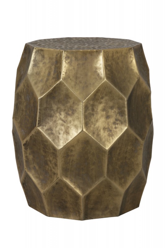 SIDE TABLE HEXA ANTIQUE GOLD     - CAFE, SIDE TABLES